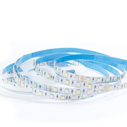 Светодиодная лента SMD5050, DC24V, 10 Вт/м, 60 сд/м, IP20, RGB+W (6000K), 10мм, 10 метров, instellar