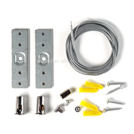 Комплект подвеса и соединителя для накладного/подвесного магнитного шинопровода, 2 метра, instellar