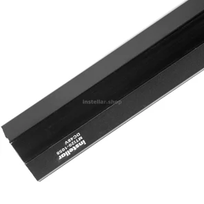 Встраиваемый магнитный шинопровод под гарпунную систему 2 метра черный (с верхней маскирующей вставкой и торцевыми заглушками), DC48V, instellar