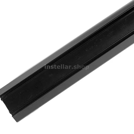 Встраиваемый магнитный шинопровод под демпферную систему 2 метра черный (с верхней маскирующей вставкой и торцевыми заглушками), DC48V, instellar