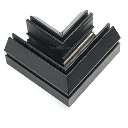 Угол 90 градусов для встраиваемого магнитного шинопровода под демпферную систему, instellar