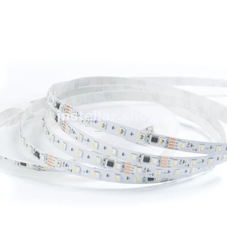 Светодиодная лента SMD5050, DC24V, 18 Вт/м, 60 cд/м, IP20, RGBW адресная, 12мм, 10 метров, instellar