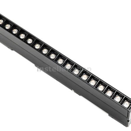 Светильник линейный "Книжка" линзованный для встраиваемого магнитного шинопровода, L331*W22*H85, 18W, DC48V, 4000K, instellar