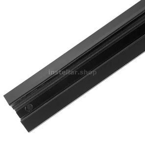 Встраиваемый магнитный шинопровод под гарпунную систему 2 метра черный (с боковыми маскирующими вставками и торцевыми заглушками), DC48V, instellar