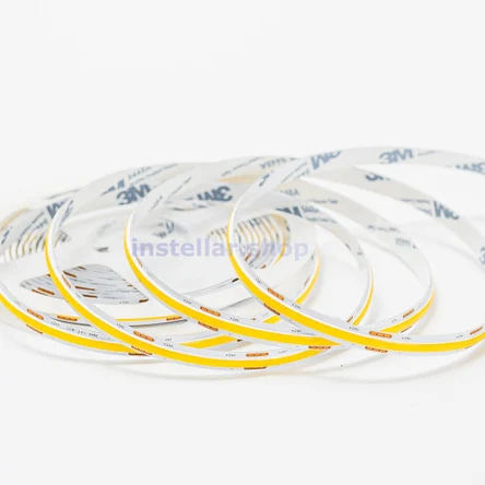 Светодиодная лента COB, DC24V, 10 Вт/м, 320 сд/м, IP20, 3000К, 8мм, 10 метров, instellar