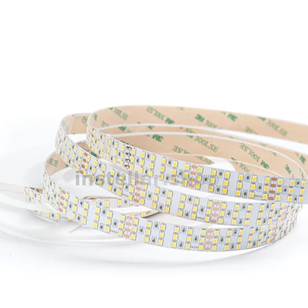 Светодиодная лента SMD2835, 3 ряда, DC24V, 28 Вт/м, 360 сд/м, IP20, 4000K, 16мм, 5 метров, instellar